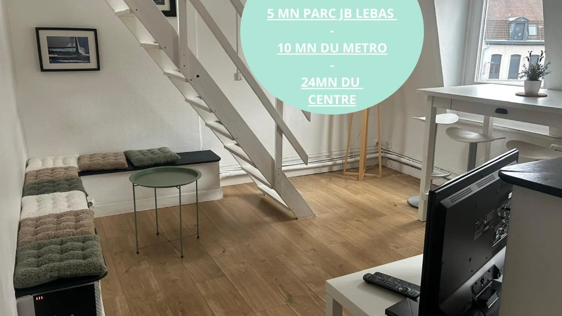 Lille Moulin, Duplex Lumineux 4P Apartment